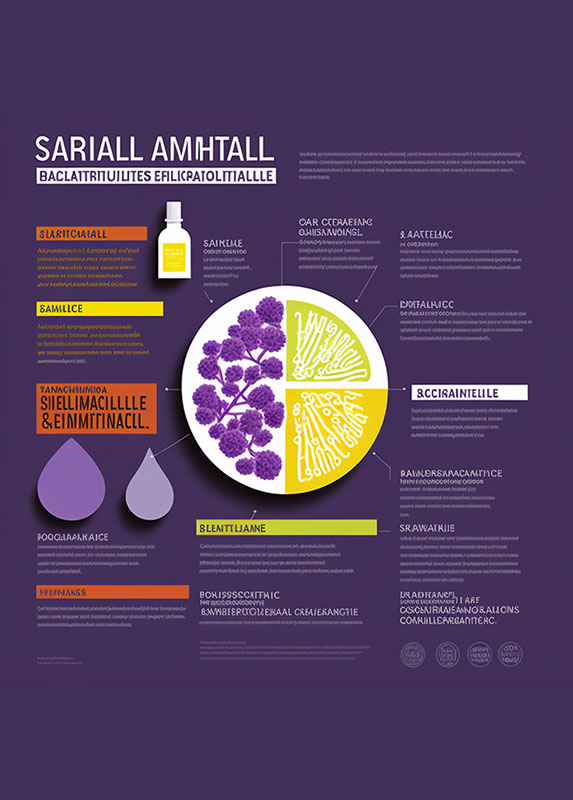 Essence aromatique, inhalation thérapeutique, bactéricide naturel, essence de lavande, huile de menthe poivrée, propreté buccale, nettoyer les dents, éliminer les bactéries, bouche saine, hygiène dentaire, expérience scientifique, test clinique, double aveugle, effets à long terme, microflore orale, salive pure, design minimaliste, ligne épurée, style infographique, influence de Paula Scher, contraste de couleur vive, éclairage naturel, lumière tamisée, texture organique.